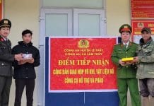 Tăng cường công tác tuyên truyền, vận động người dân giao nộp vũ khí vật liệu nổ, công cụ hỗ trợ và pháo.