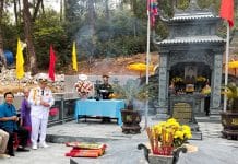 Ngôi mộ Lãnh binh Mai Lượng vừa được tu bổ.